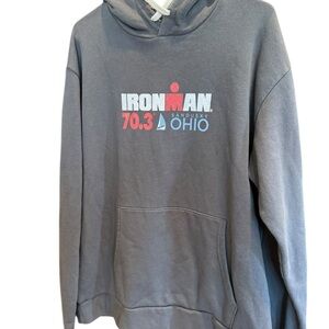 Ohio 70.3 Ironman Gray Hoodie unisex size XL